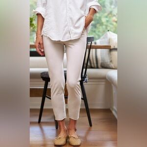 Frank & Eileen Skinny Ankle Pants in Cream